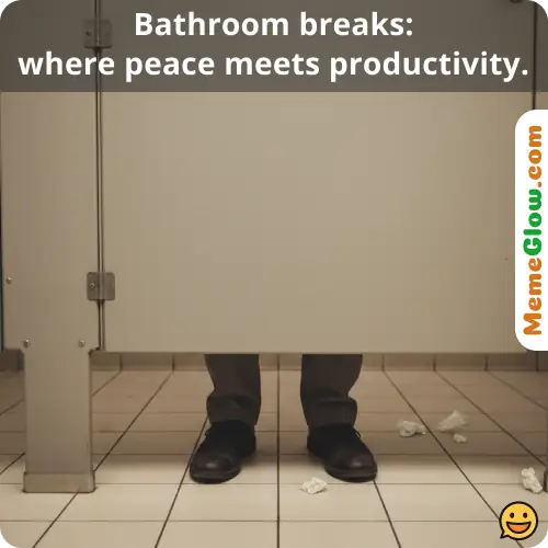 bathroom memes for work