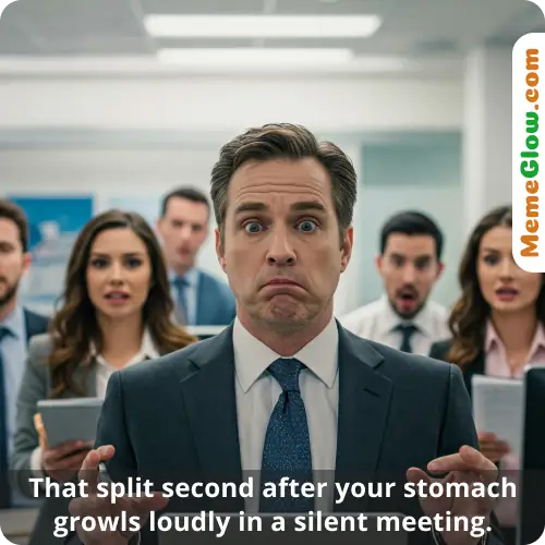 Funny work meme at a meeting