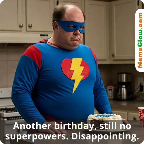 Super hero funny birthday meme for him