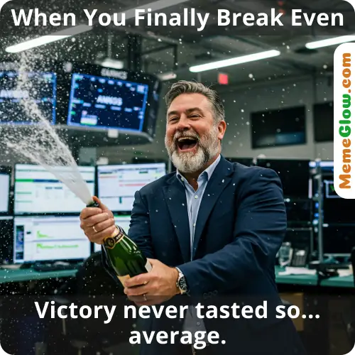 Breaking even trade meme