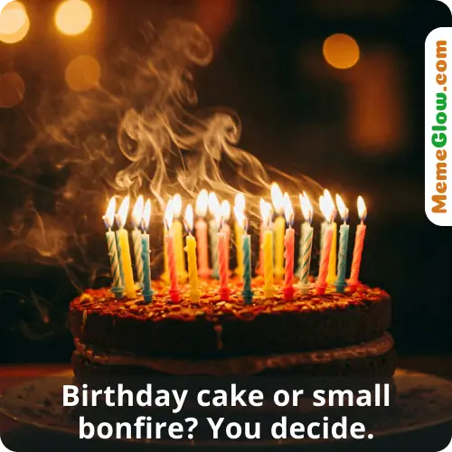 Funny birthday cake meme