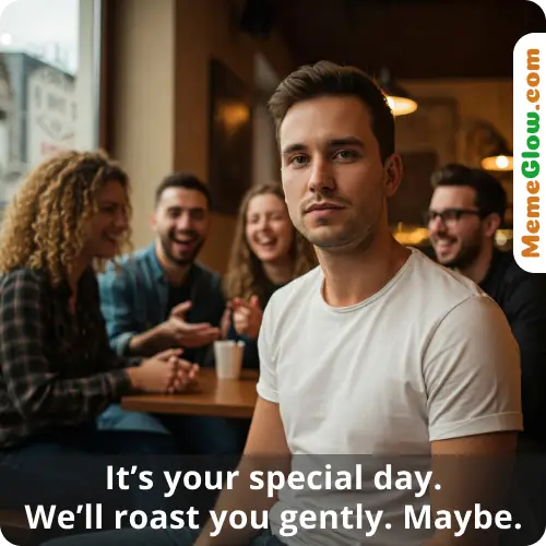 Funny birthday roast meme for him