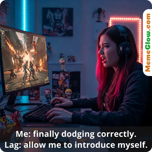 Lag in boss fight funny gaming memes
