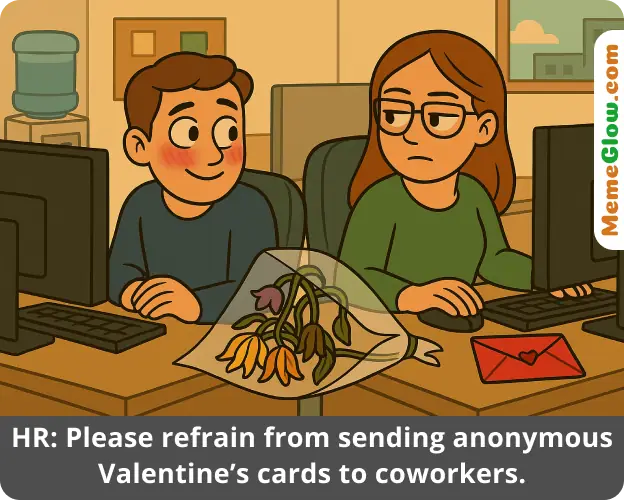 Office valentines day cards meme