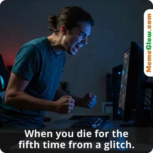 Rage quit gaming meme