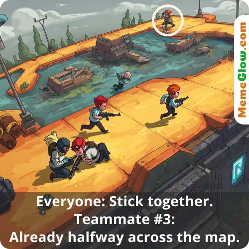 Stick together funny gaming meme