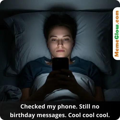 Forgotten birthday blues meme