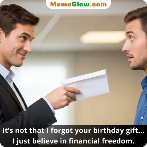 Gift card birthday meme